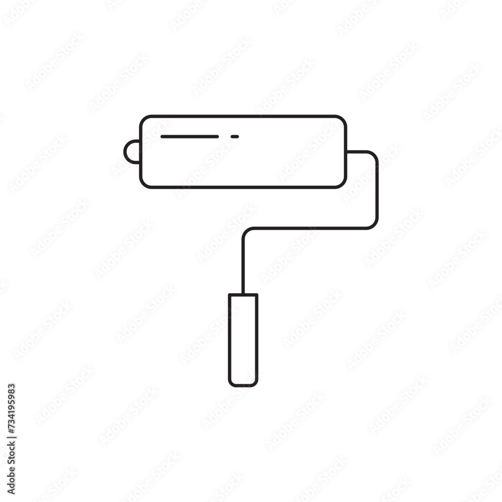 Paint roll vector icon. Paint roller flat sign design. Paint roller symbol. Painter roll symbol pictogram. UX UI icon Paint roll vector icon. Paint roller flat sign design. Paint roller symbol. Painter roll symbol pictogram. UX UI icon