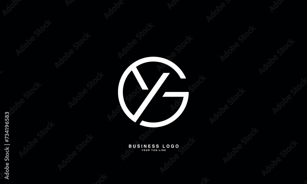 GY, YG, G, Y, Abstract Letters Logo Monogram GY, YG, G, Y, Abstract Letters Logo Monogram