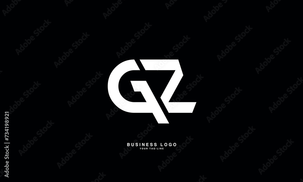 GZ, ZG, G, Z, Abstract Letters Logo Monogram GZ, ZG, G, Z, Abstract Letters Logo Monogram