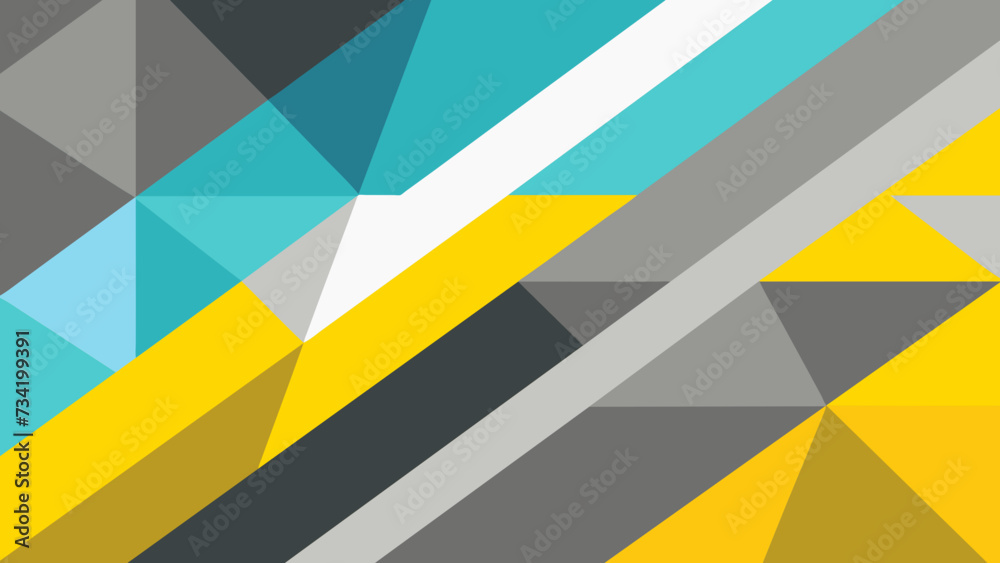 Modern style abstract background yellow, gray and white colors. Trendy geometric abstract design.