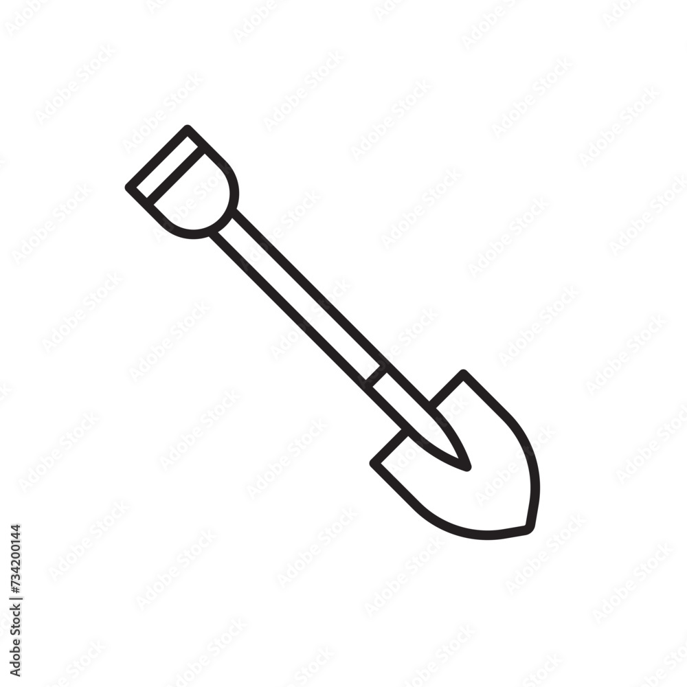 Shovel vector icon. Shovel flat sign design. Shovel symbol pictogram. UX UI icon Shovel vector icon. Shovel flat sign design. Shovel symbol pictogram. UX UI icon