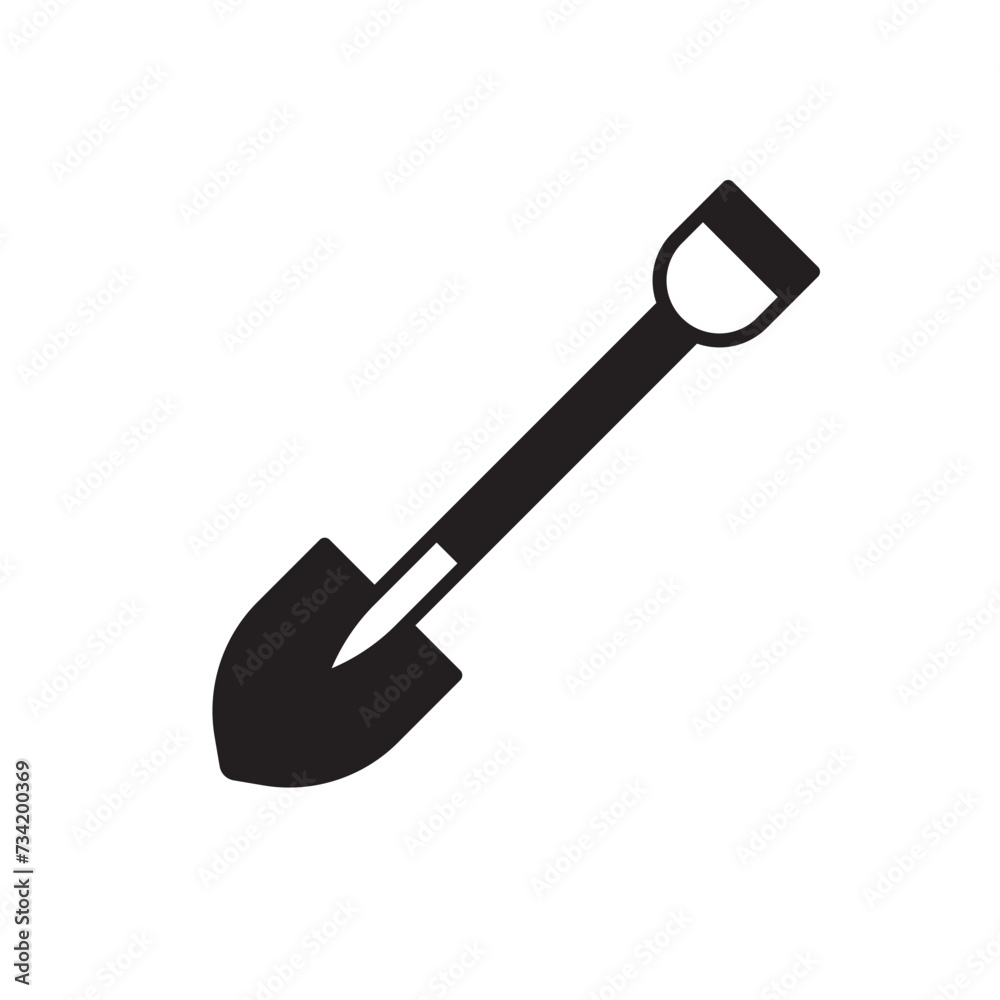 Shovel vector icon. Shovel flat sign design. Shovel symbol pictogram. UX UI icon Shovel vector icon. Shovel flat sign design. Shovel symbol pictogram. UX UI icon