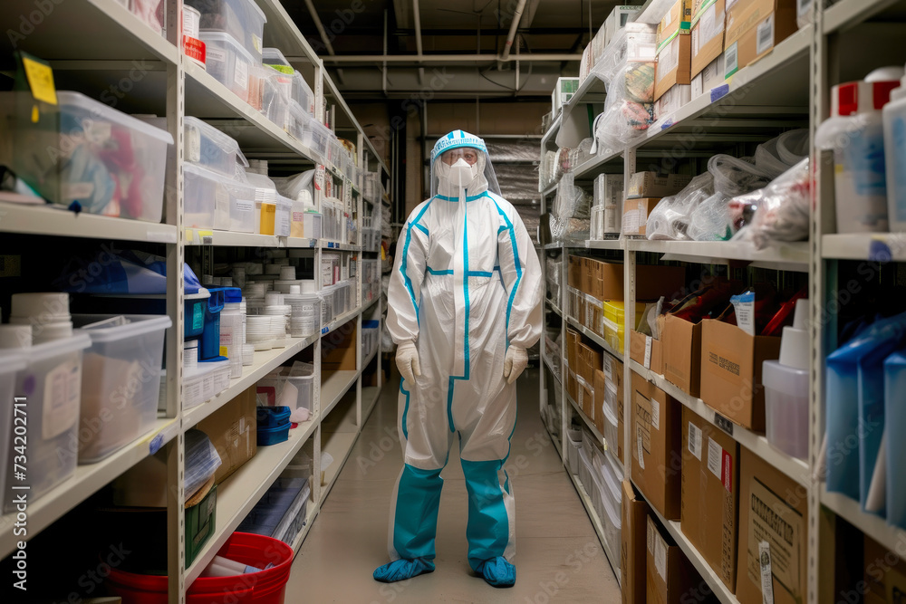 Obraz premium Guarding the Unopened Supplies