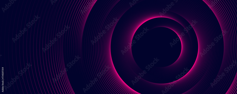 custom made wallpaper toronto digitalDark abstract background with glowing circles. Swirl circular lines element. Shiny lines. Futuristic technology concept. Suit for banner, brochure, presentation, corporate, cover, poster, website