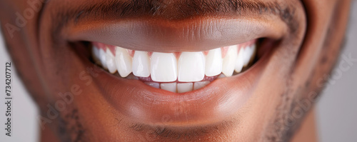 Radiant Close-Up: Man's Dazzling Smile