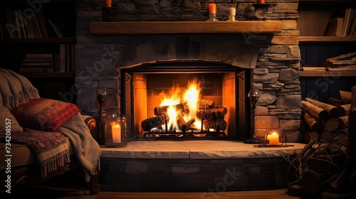 home fireplace cozy