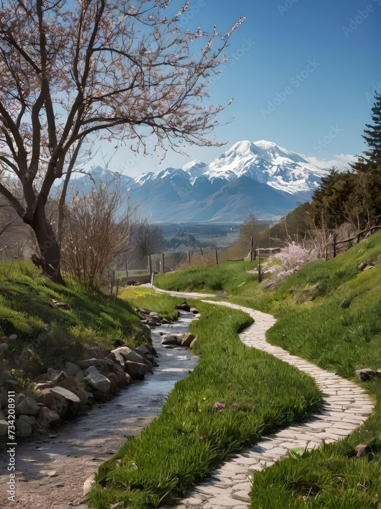 Obraz premium river in the mountains