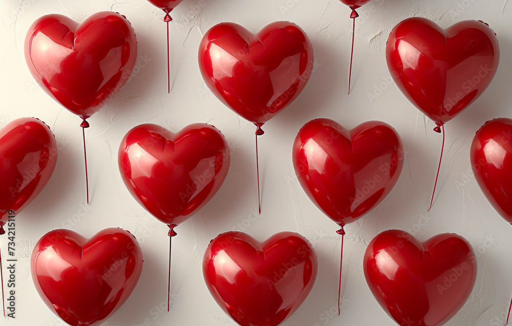 Celebrate Love: Chic Red Heart Balloons Celebrate Love: Chic Red Heart Balloons
