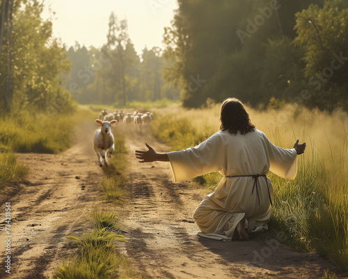 Lamb runs to Jesus © Kevin Carden