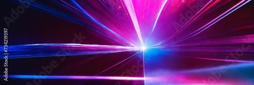 abstract background with rays laser ray, violet, pink, blue, white.Colorful radioactive gradient abstract graphic poster PPT background, futuristic technology-sense abstract art background photo