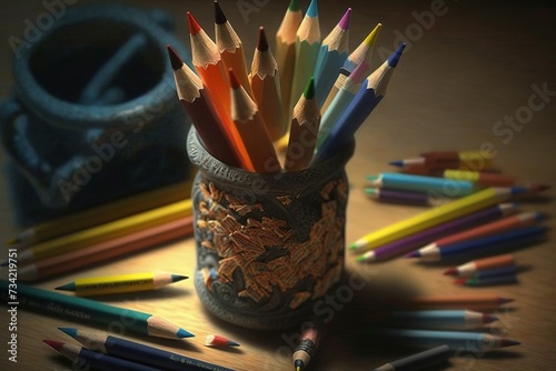 A colored pencil Generative by AI