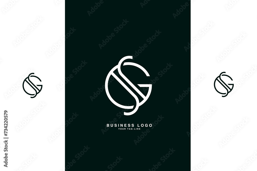 GS, SG, G, S, Abstract Letters Logo Monogram GS, SG, G, S, Abstract Letters Logo Monogram