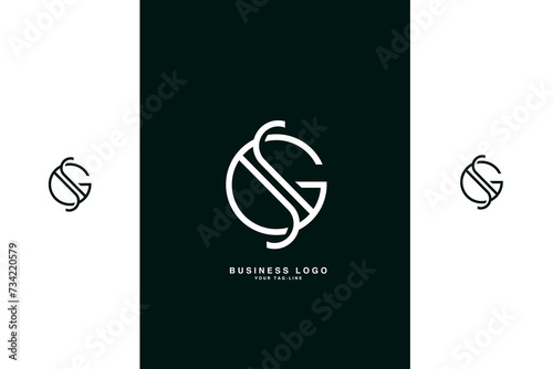 GS, SG, G, S, Abstract Letters Logo Monogram