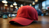 3d rendered photo of red hat made with generative AI