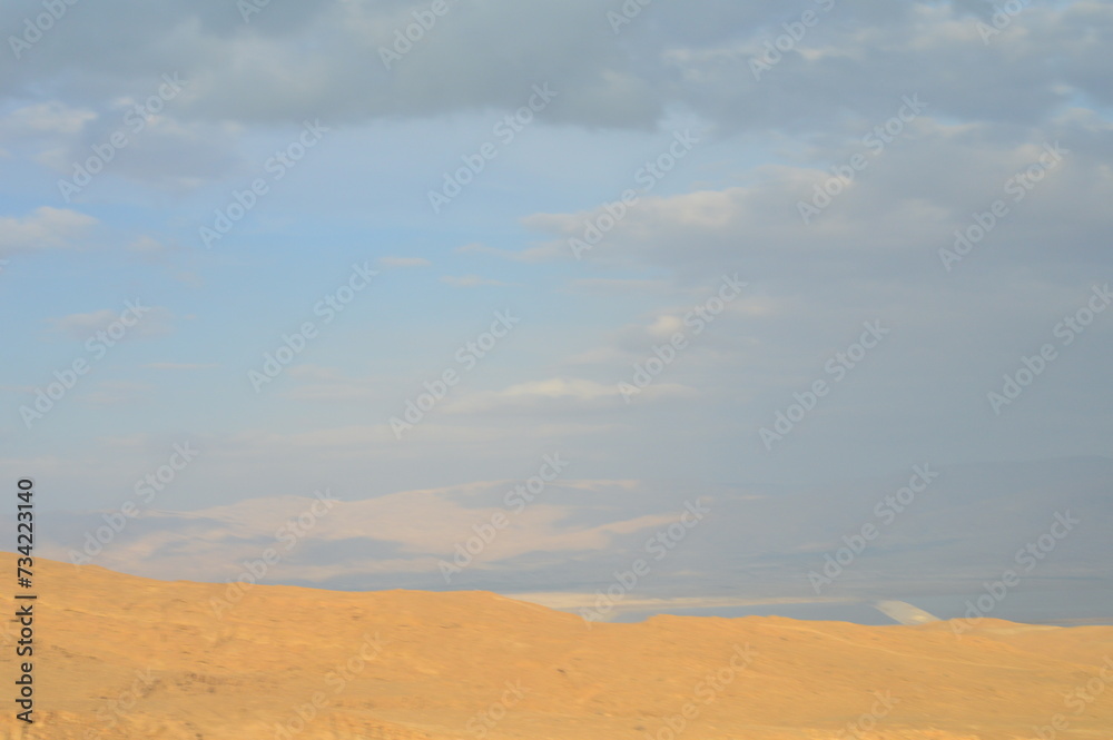 sand, desert, landscape, sky, mountain, nature, dune, road, dry, clouds, beach, travel, sand dune, mountains, lake, hill, arid, water, rock, view, summer