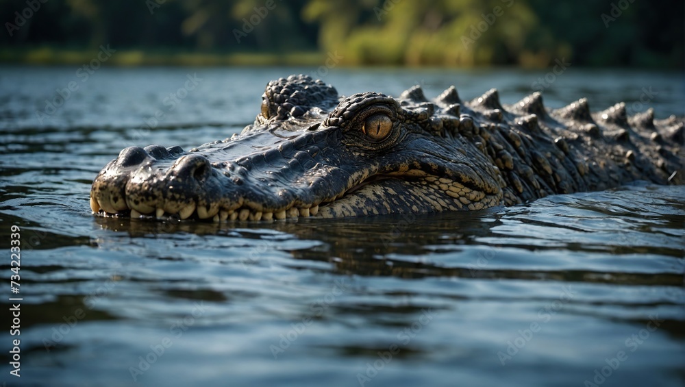 Fototapeta premium Alligators in water
