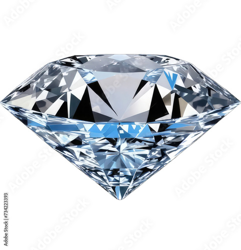Shining Diamond on transparent background