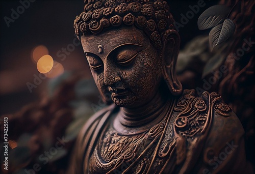 Peace Buddha. Generative AI