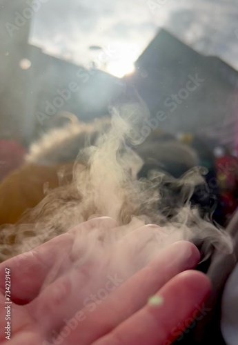 Magic smoke in the hand