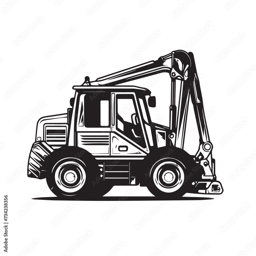 Construction equipment in cartoon, doodle style . Image for t-shirt, web, mobile apps and ui. Isolated 2d vector illustration in logo, icon, sketch style, Eps 10, black and white. AI Generative Construction equipment in cartoon, doodle style . Image for t-shirt, web, mobile apps and ui. Isolated 2d vector illustration in logo, icon, sketch style, Eps 10, black and white. AI Generative