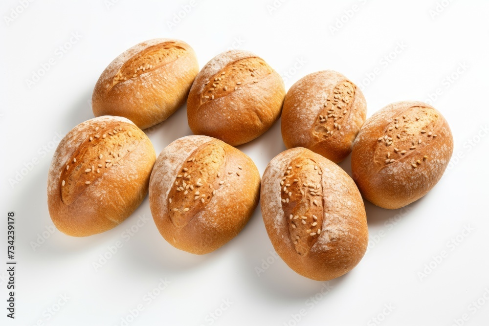 bun bread closeup isolated on white background bun bread closeup isolated on white background