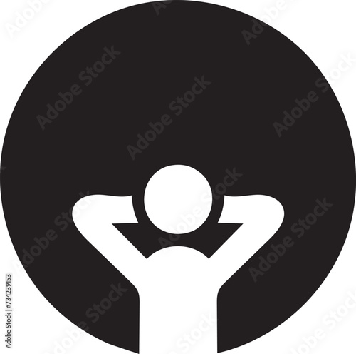 Relaxation in Repose icon vector