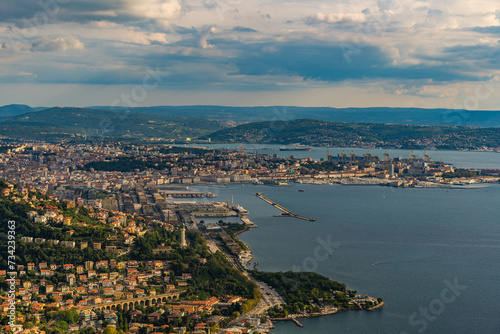 aerial view of Trieste