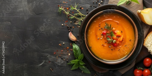 fresh vegetable soup Generative AI