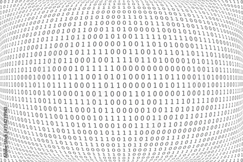 Program datum background. Programming binary coding. Matrix
