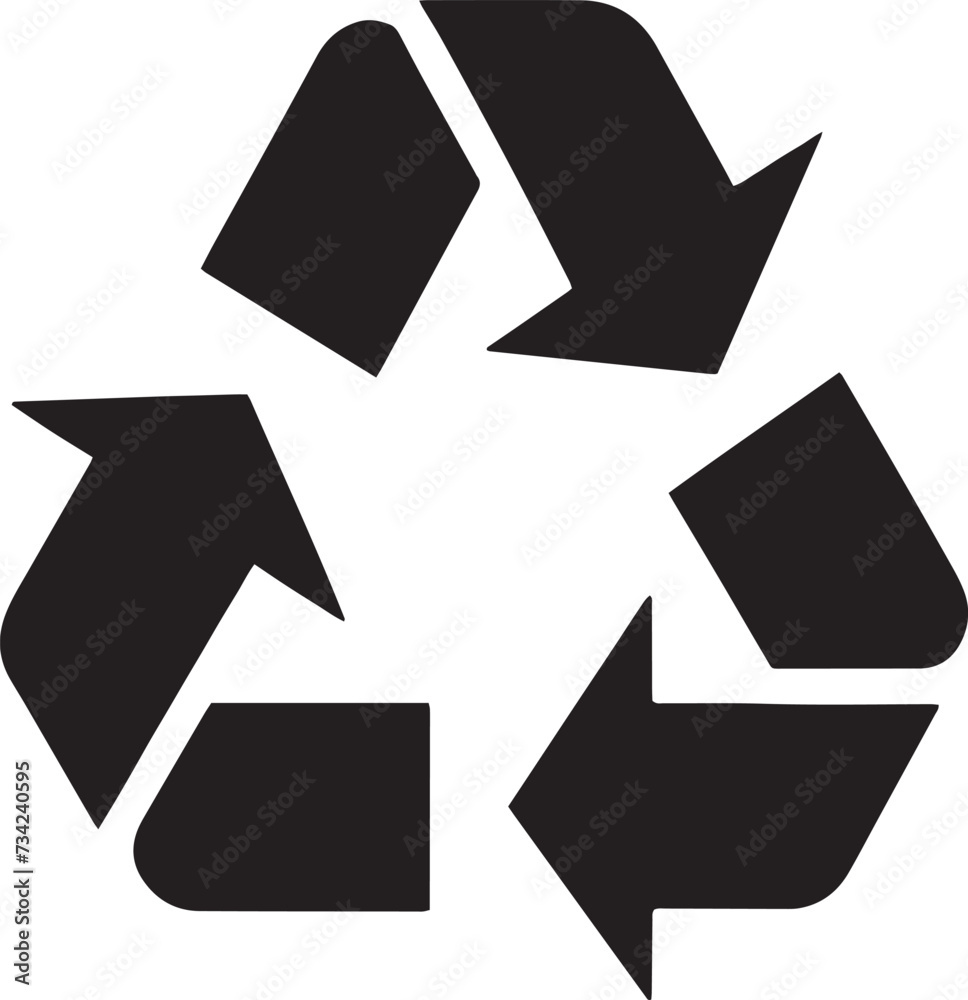 Sustainable Recycling Arrows Icon vector Sustainable Recycling Arrows Icon vector