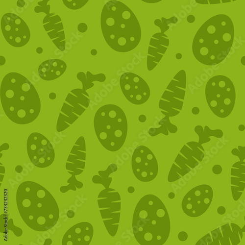 Easter green shapes | Seamless repeat pattern (ID: 734242320)
