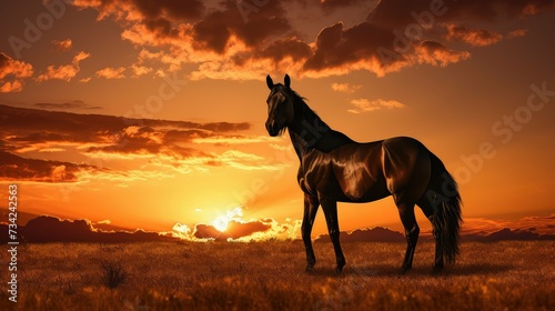 horse farm animal silhouette