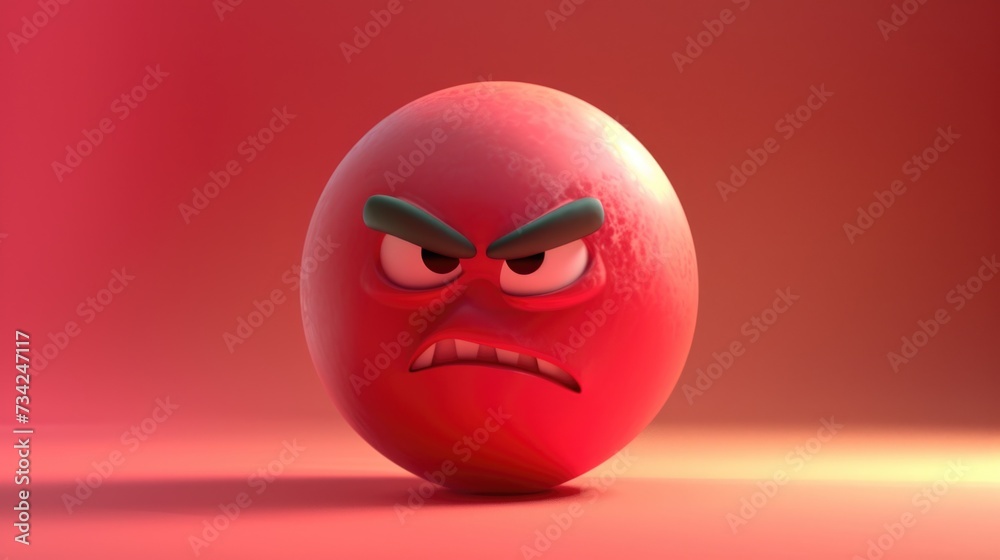 Red angry emoji ball, fierce expression, white fangs, furrowed brows, cartoon style, monochromatic red background, 3D illustration, emotive concept, simple design, character portrayal.
Red angry emoji ball, fierce expression, white fangs, furrowed brows, cartoon style, monochromatic red background, 3D illustration, emotive concept, simple design, character portrayal.