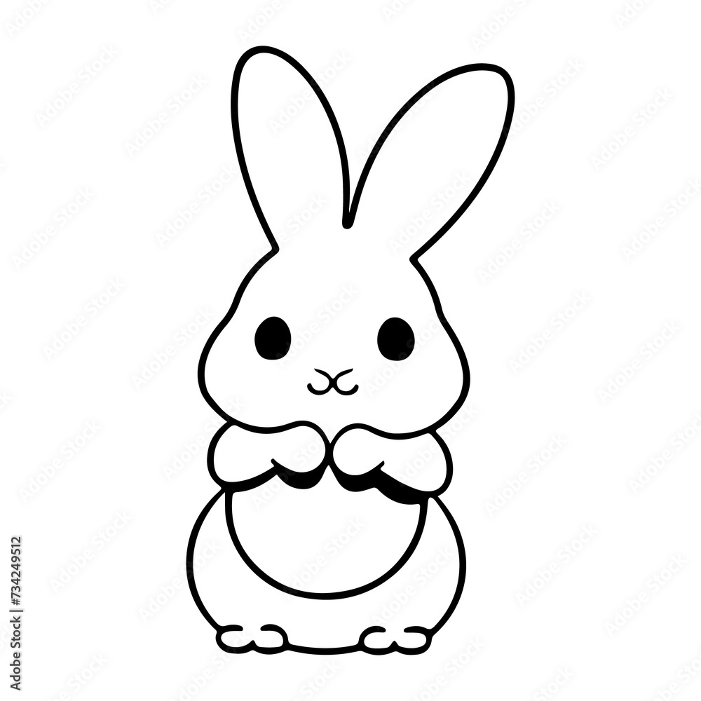 Easter egg with bunny ears, Easter egg with bunny ears illustration Easter egg with bunny ears, Easter egg with bunny ears illustration