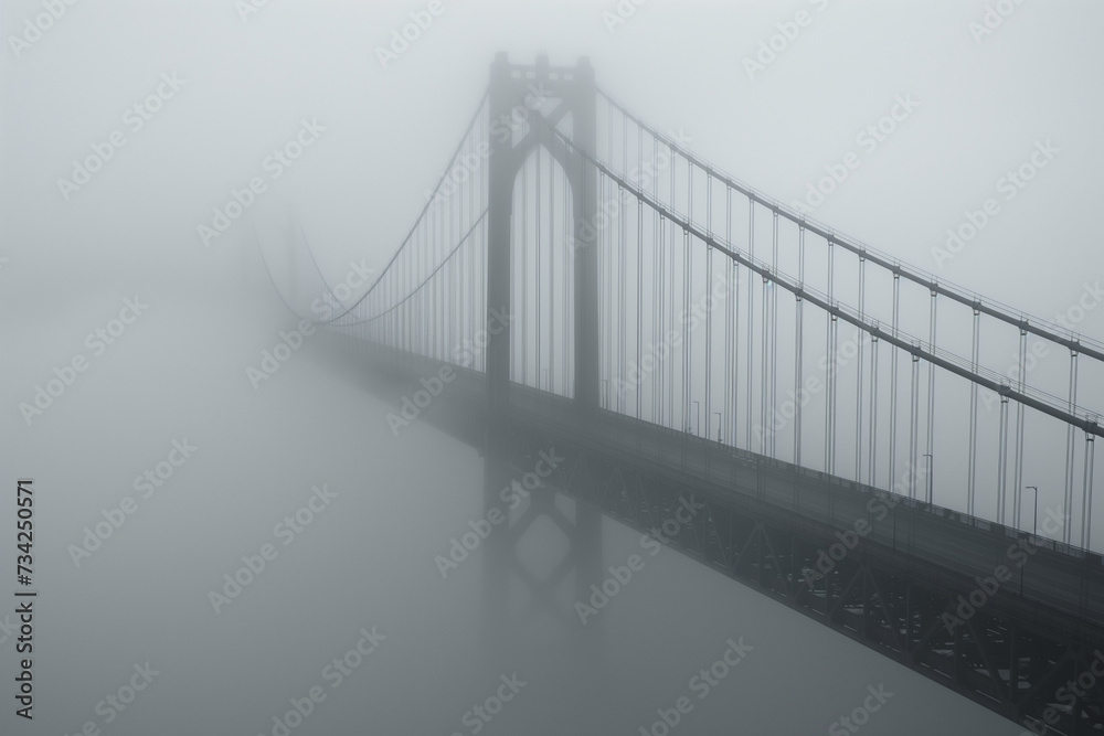 Golden Gate Bridge Emerging from the Mist