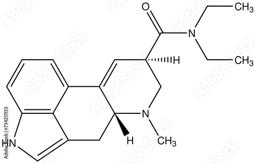 Lysergsäurediethylamin LSD Chemie Strukturformel