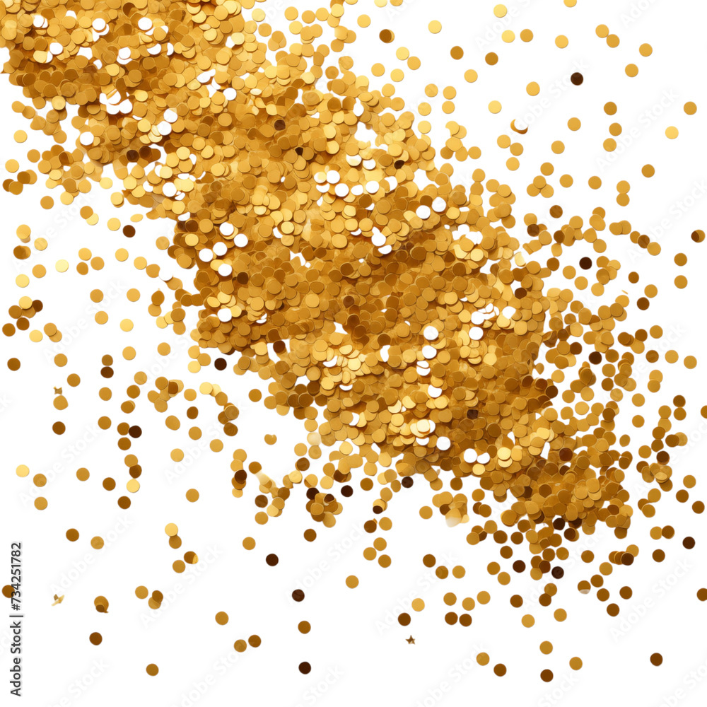 abstract golden background with circles