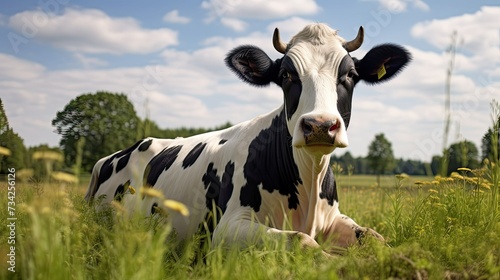 grazing dairy cow
