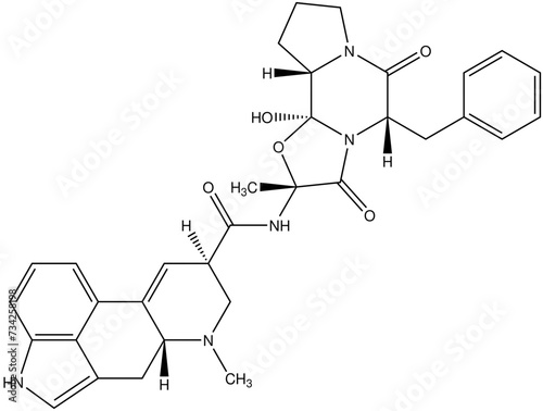 Ergotamin Mutterkornalkaloid Chemie Strukturformel