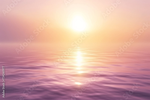 Tranquil Sunset Seascape, Soft Violet and Magenta Hues © M.Gierczyk