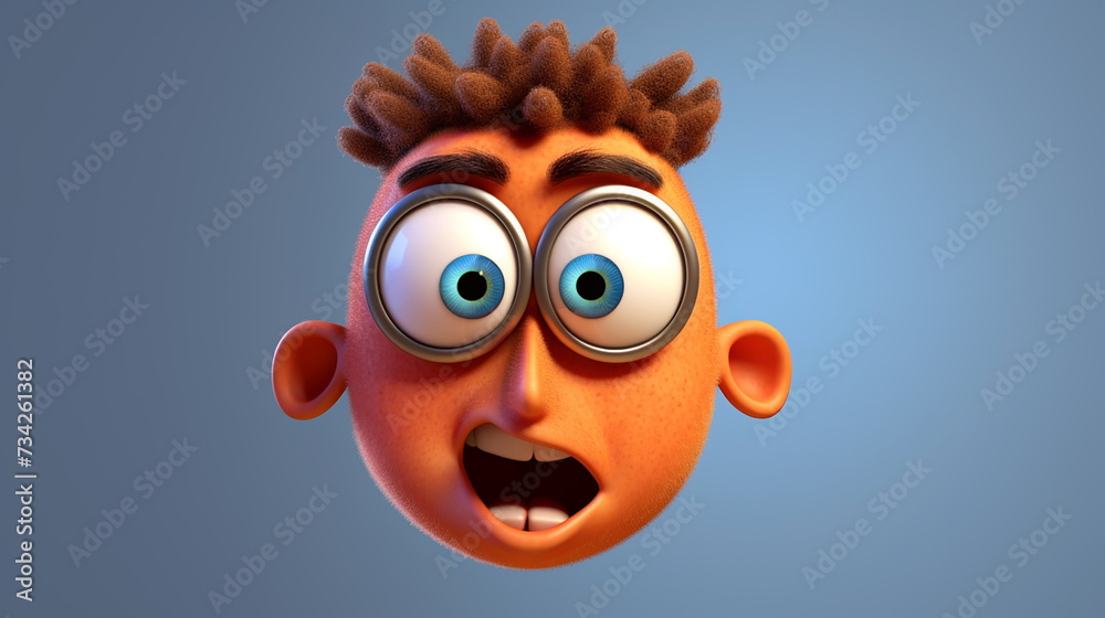 3d photo of cartoonish designs made with generative AI 3d photo of cartoonish designs made with generative AI