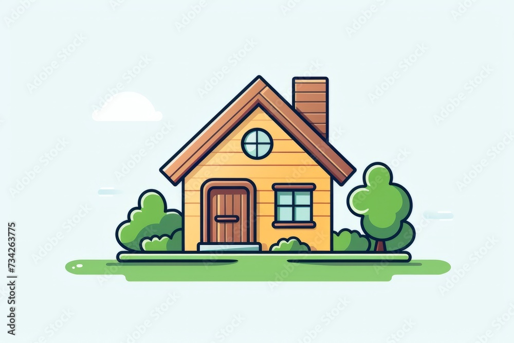 House Surrounded by Trees and Bushes House Surrounded by Trees and Bushes