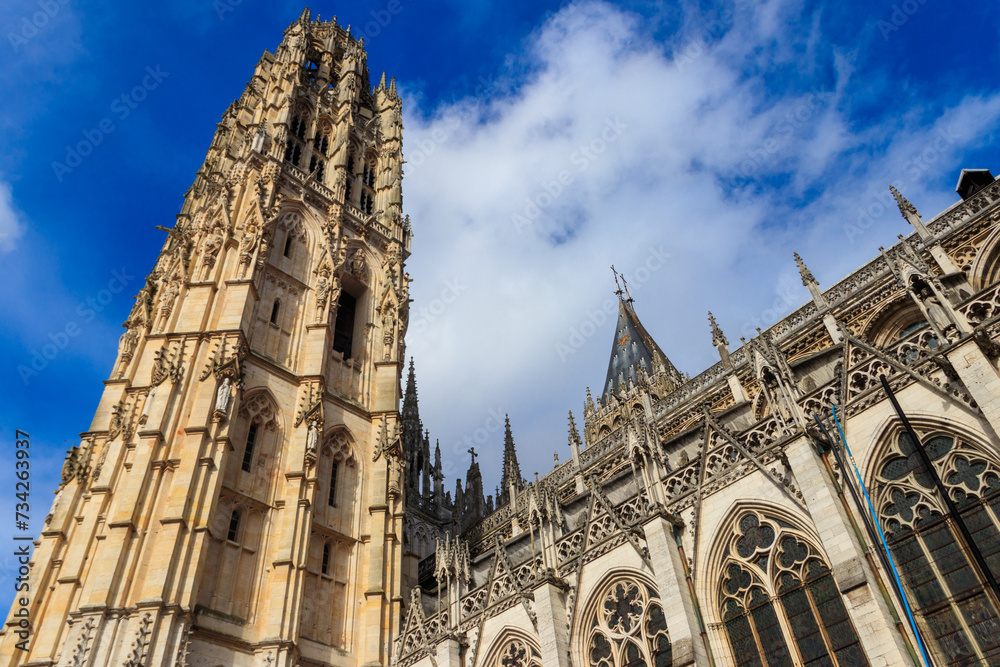 Fototapeta premium Cathedral Notre Dame of Rouen in France