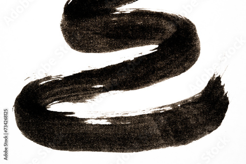 Japanese calligraphy design on Japanese paper