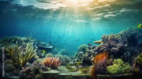 How ocean acidification affects marine life generative ai © Francheska