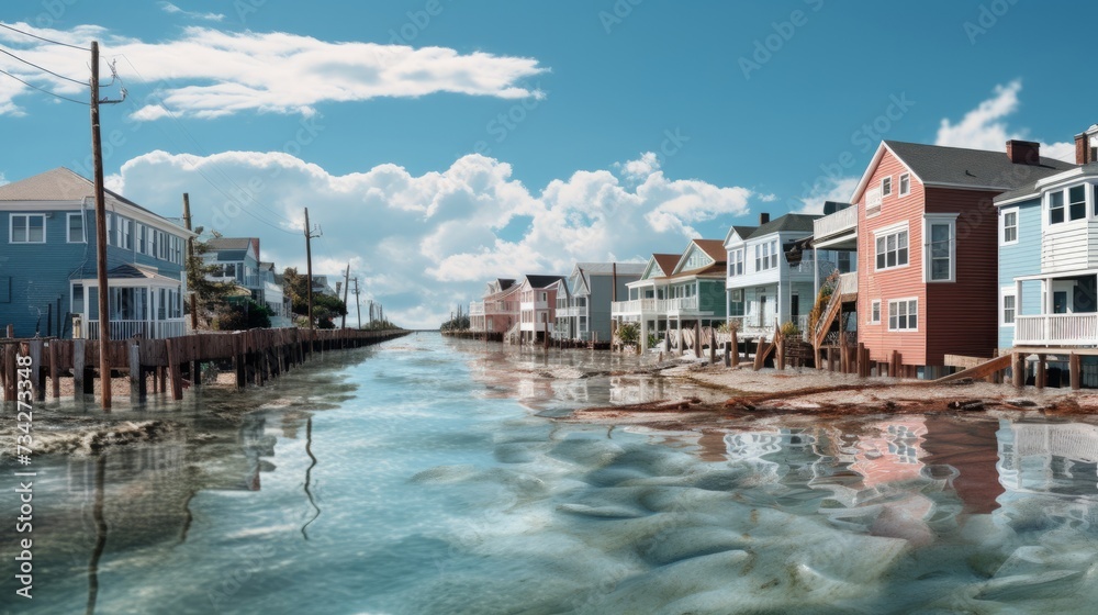 Impacts of sea level rise on coastal communities generative ai