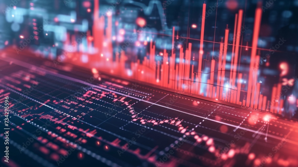 graph that represents the volatility of a particular cryptocurrency. generative ai graph that represents the volatility of a particular cryptocurrency. generative ai