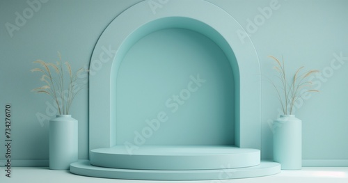 3D minimalistic product display background