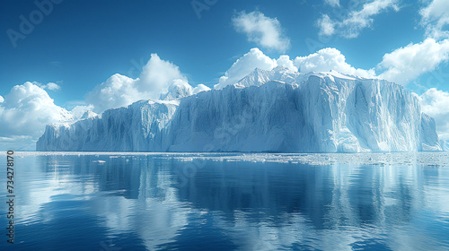 Wallpaper Mural blue iceberg in polar regions Torontodigital.ca