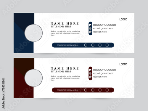 minimal email signature template